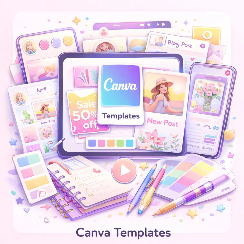 Instagram and Pinterest Templates (Canva)